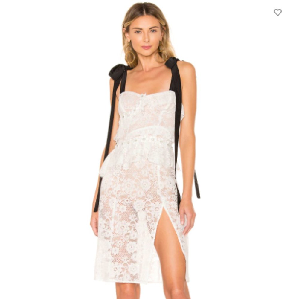 NWT - For Love & Lemons Fabienne Midi Dress, Medium